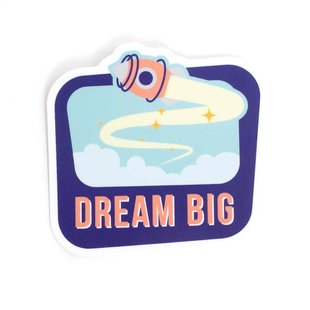 Stickers Northwest, Stickers, Art & School, 3", 632575, Dream Big (Rocket)